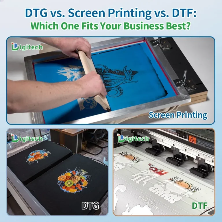 DTF vs DTG vs Screen Printing: Choosing the Right Method